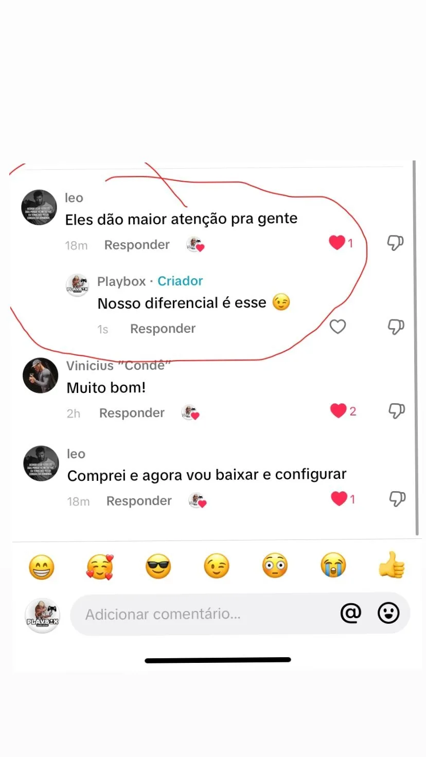 Depoimento clientes | Playbox